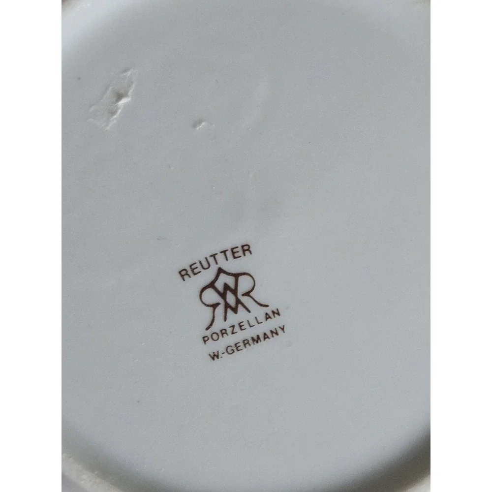 2 Vtg Steiff Bärle 1904 Miniature Porcelain Plates 1992 Reutter Porzellan 4